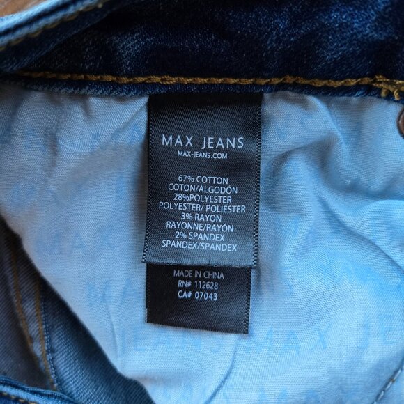 MAX Jeans Women's Mom Jeans Size 2 Ankle Jeans Medium Blue - Picture 5 of 8